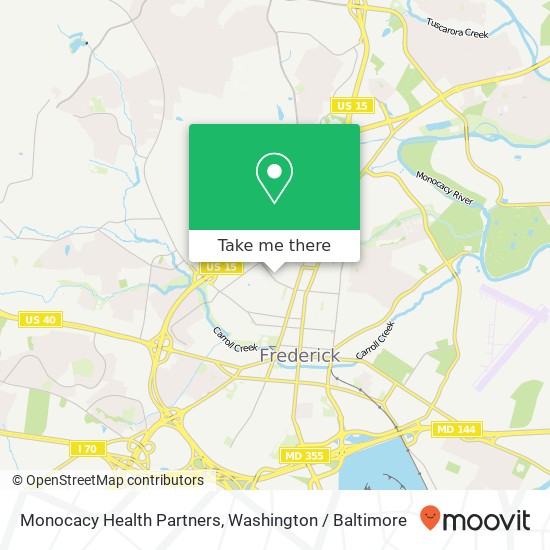 Mapa de Monocacy Health Partners, 501 W 7th St