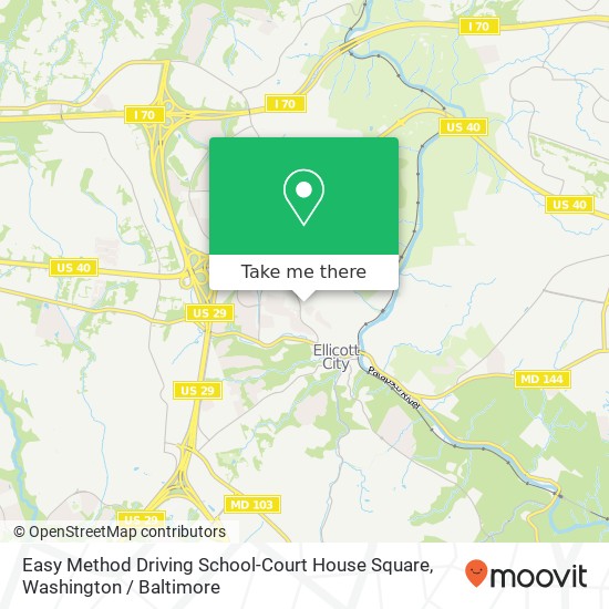 Easy Method Driving School-Court House Square, 3545 Ellicott Mills Dr map