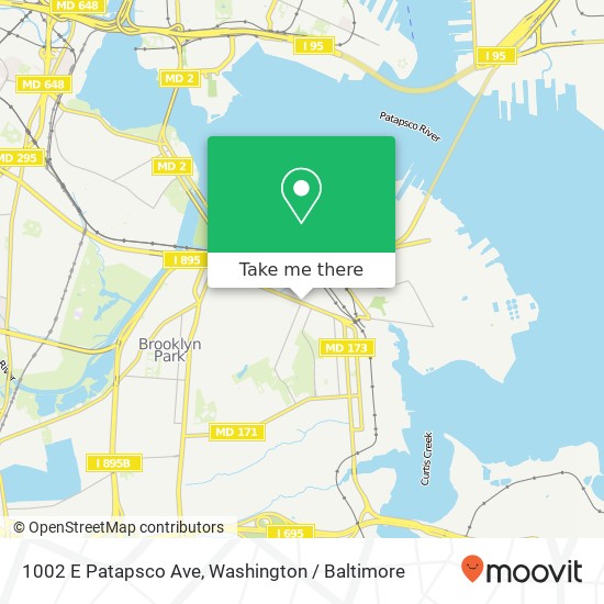 1002 E Patapsco Ave, Brooklyn, MD 21225 map