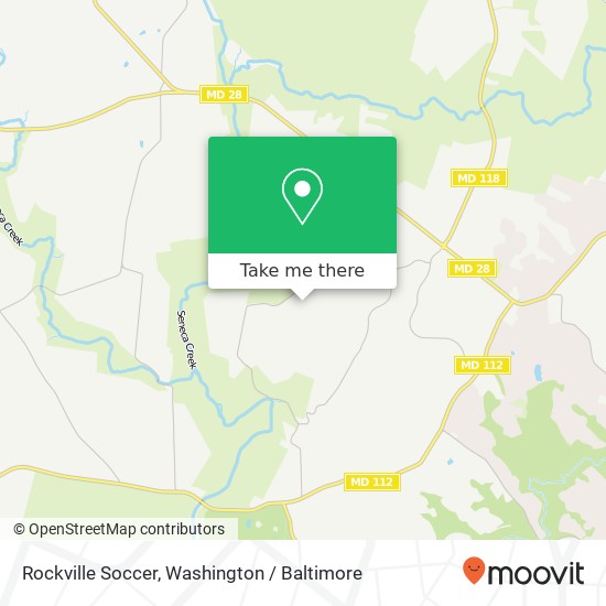 Mapa de Rockville Soccer, 14951 Finegan Farm Dr