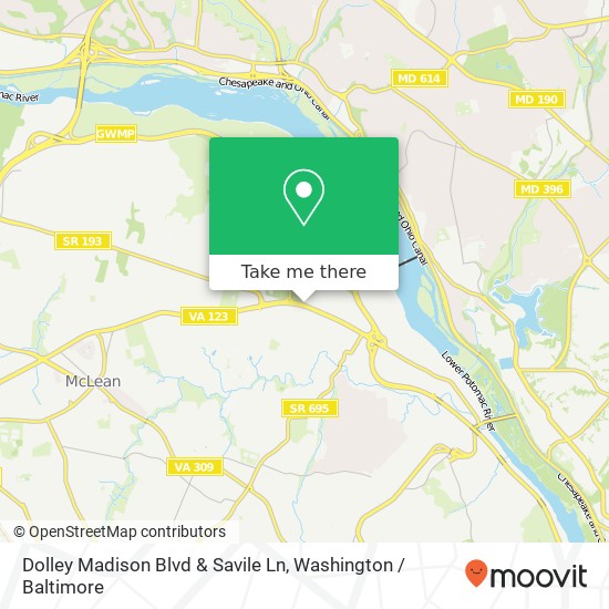 Dolley Madison Blvd & Savile Ln map