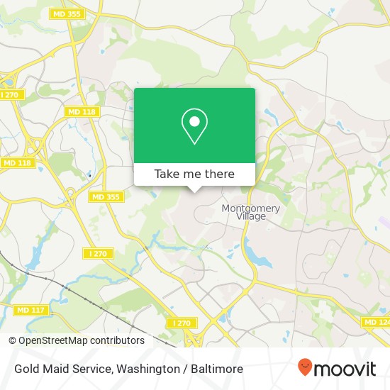 Mapa de Gold Maid Service, 10420 Mercado Way