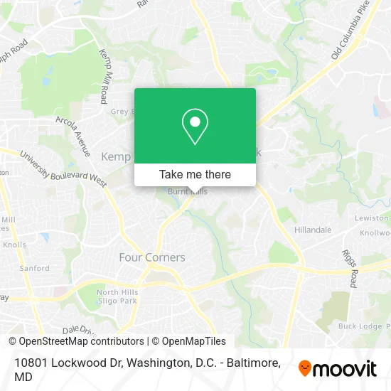 10801 Lockwood Dr map