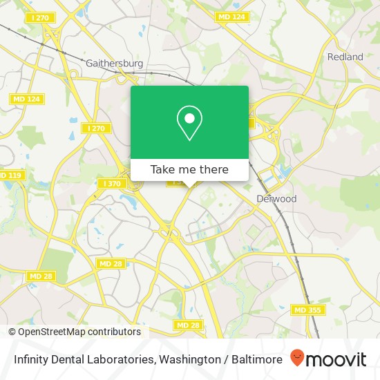 Infinity Dental Laboratories, 8947 Shady Grove Ct map