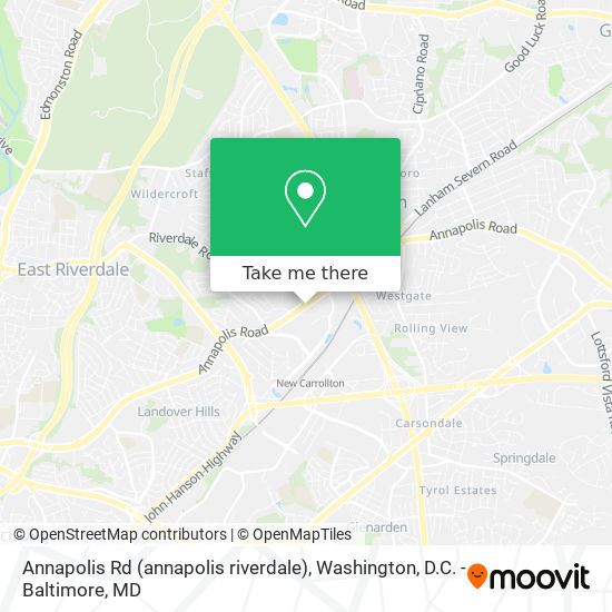 Mapa de Annapolis Rd (annapolis riverdale)