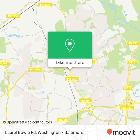 Mapa de Laurel Bowie Rd, Bowie, MD 20715