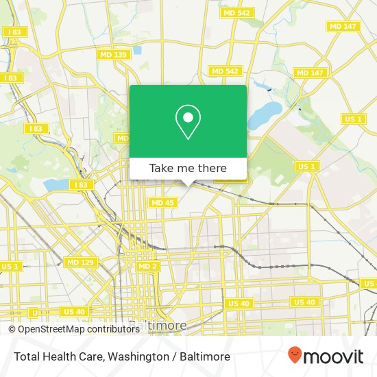 Mapa de Total Health Care, 2400 Kirk Ave