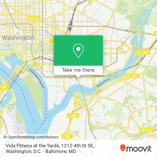 Vida Fitness at the Yards, 1212 4th St SE map