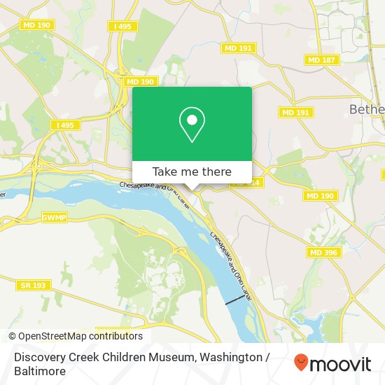 Discovery Creek Children Museum map