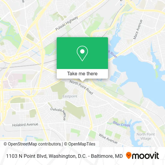 1103 N Point Blvd map