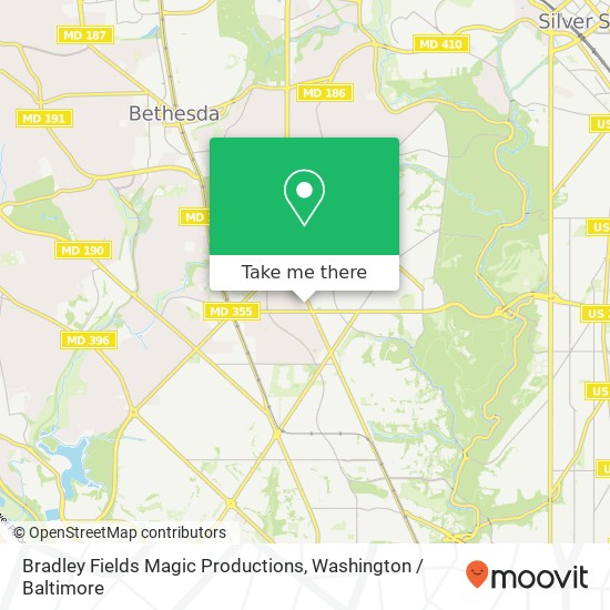 Bradley Fields Magic Productions map