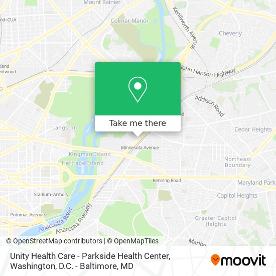 Mapa de Unity Health Care - Parkside Health Center