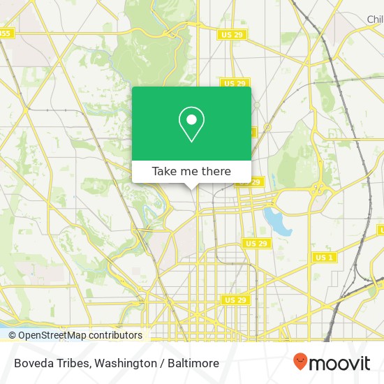 Mapa de Boveda Tribes, 3165 Mount Pleasant St NW