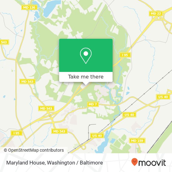 Mapa de Maryland House, Aberdeen, MD 21001