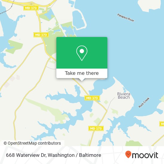 Mapa de 668 Waterview Dr, Curtis Bay, MD 21226