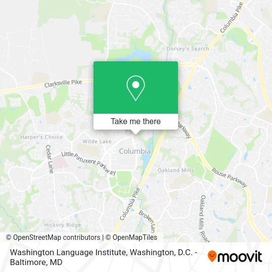 Washington Language Institute map