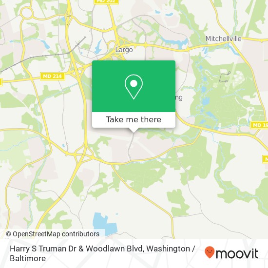 Harry S Truman Dr & Woodlawn Blvd map