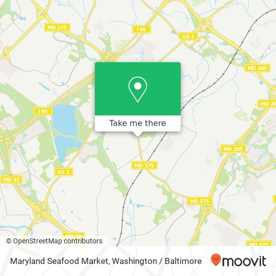 Mapa de Maryland Seafood Market, 7801 Oceano Ave