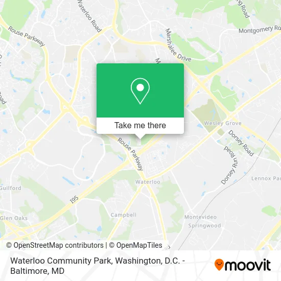 Waterloo Community Park map