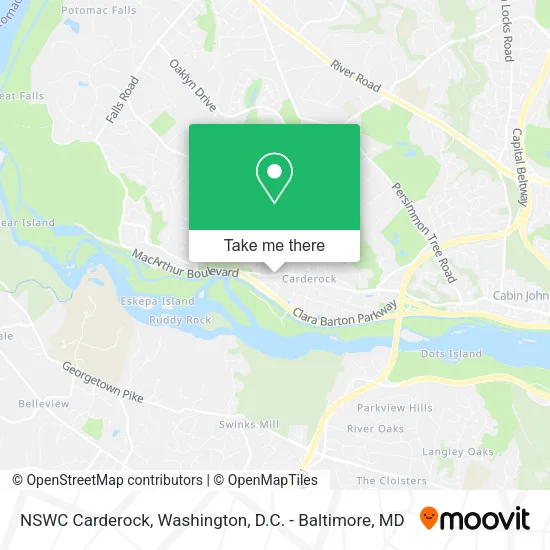 NSWC Carderock map