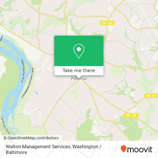 Mapa de Walton Management Services, 10200 River Rd