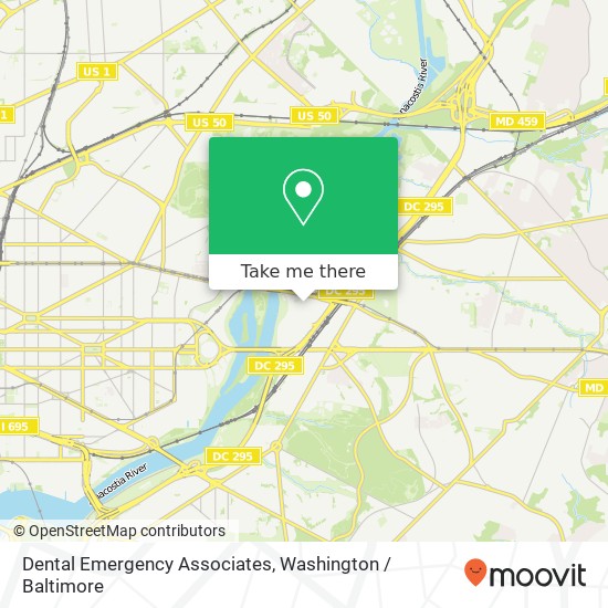 Mapa de Dental Emergency Associates, 419 34th St NE