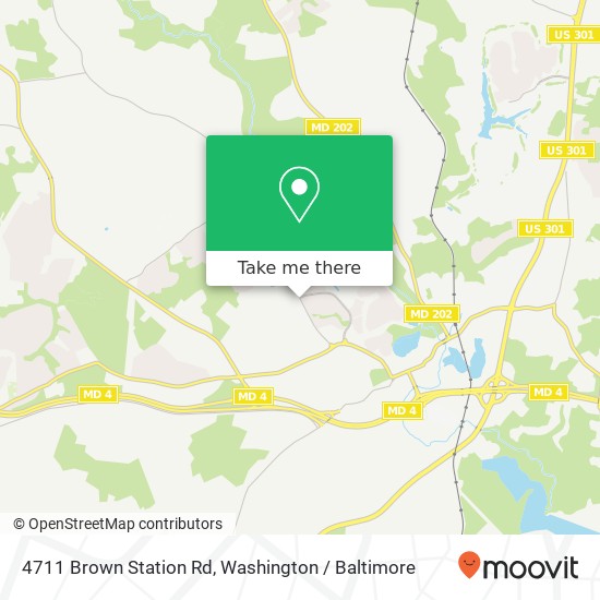 Mapa de 4711 Brown Station Rd, Upper Marlboro, MD 20772