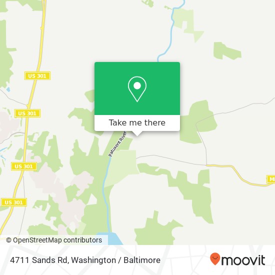 Mapa de 4711 Sands Rd, Harwood, MD 20776