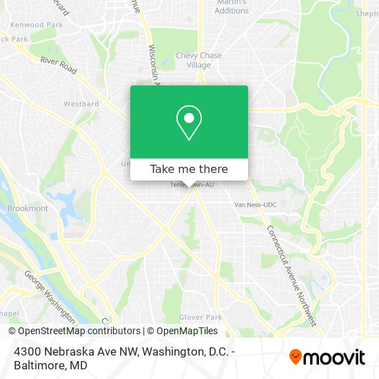 Mapa de 4300 Nebraska Ave NW