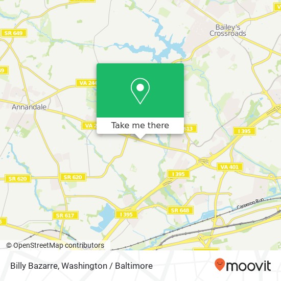 Billy Bazarre, 6531 Little River Tpke map