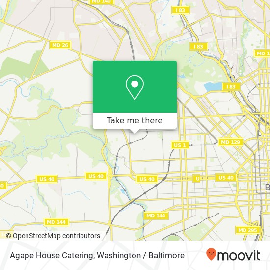 Mapa de Agape House Catering