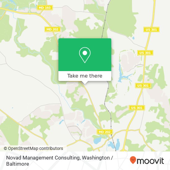 Mapa de Novad Management Consulting, 3309 Old Largo Rd