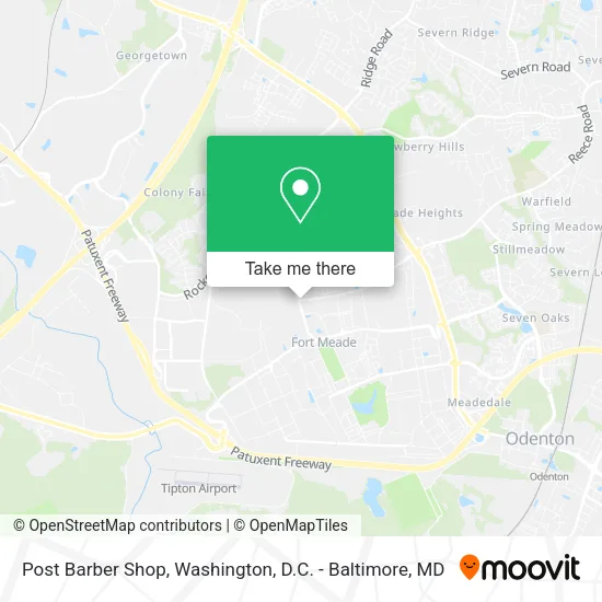 Mapa de Post Barber Shop