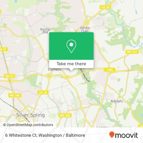 6 Whitestone Ct, Silver Spring, MD 20901 map