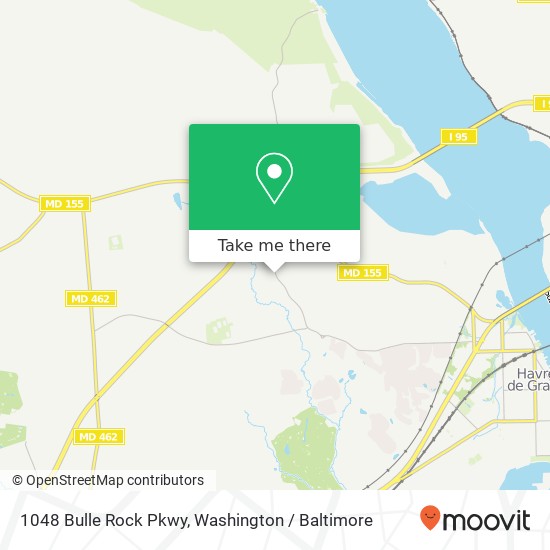 Mapa de 1048 Bulle Rock Pkwy, Havre de Grace, MD 21078