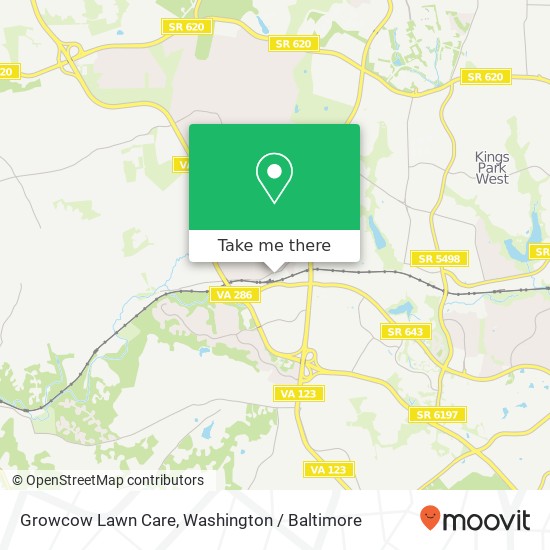 Mapa de Growcow Lawn Care, 11209 Fairfax Station Rd