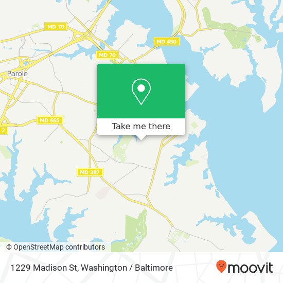 1229 Madison St, Annapolis, MD 21403 map