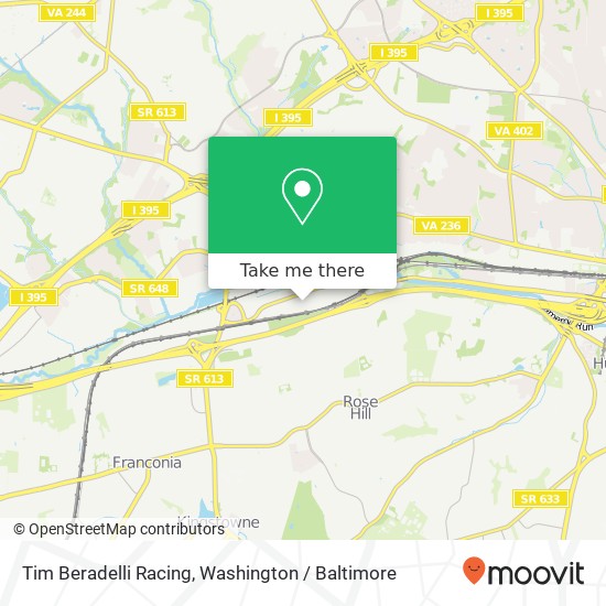 Tim Beradelli Racing, 4950 Eisenhower Ave map