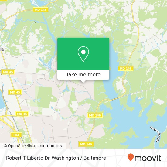 Mapa de Robert T Liberto Dr, 1205 Dulaney Woods Rd
