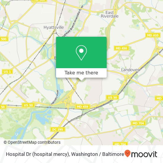 Hospital Dr (hospital mercy), Hyattsville, MD 20785 map