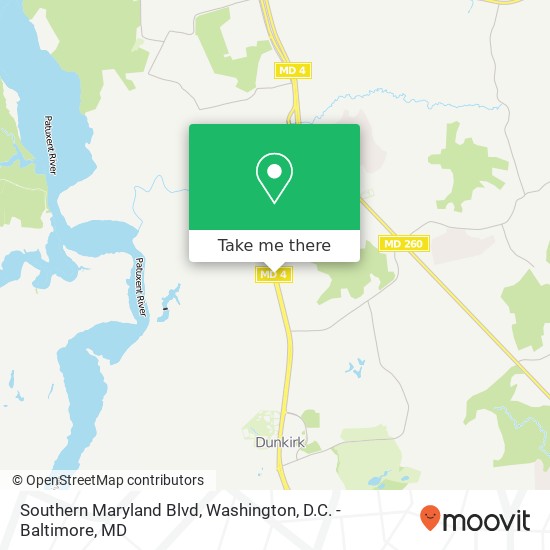 Southern Maryland Blvd, Dunkirk, MD 20754 map