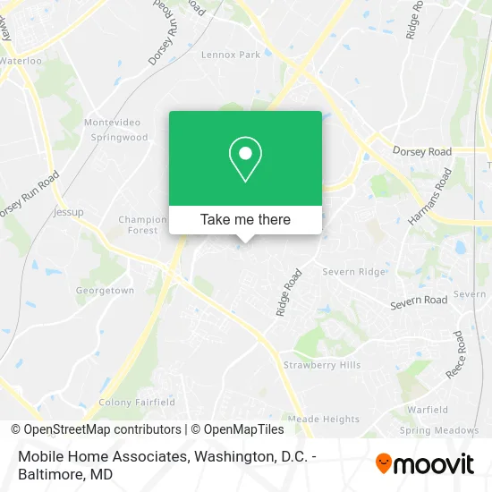 Mobile Home Associates map