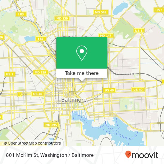 801 McKim St, Baltimore (BALTIMORE), MD 21202 map