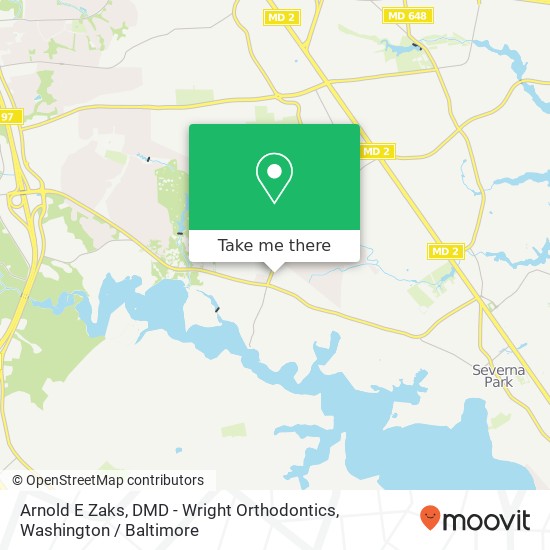 Arnold E Zaks, DMD - Wright Orthodontics, 479 Jumpers Hole Rd map