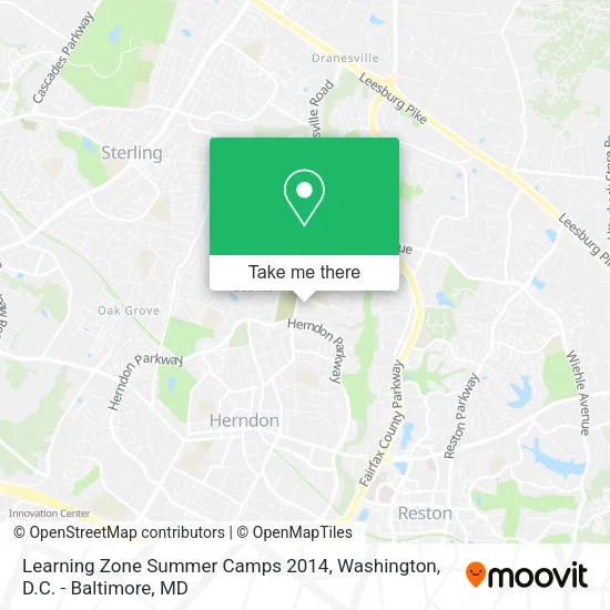 Learning Zone Summer Camps 2014 map
