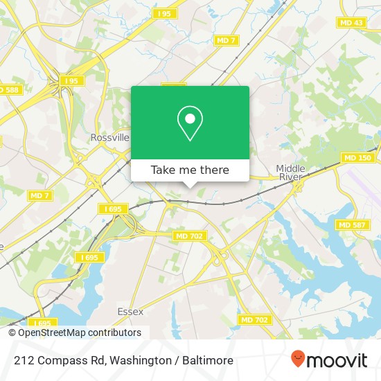 212 Compass Rd, Essex, MD 21221 map