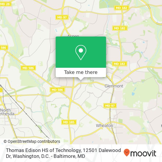 Mapa de Thomas Edison HS of Technology, 12501 Dalewood Dr