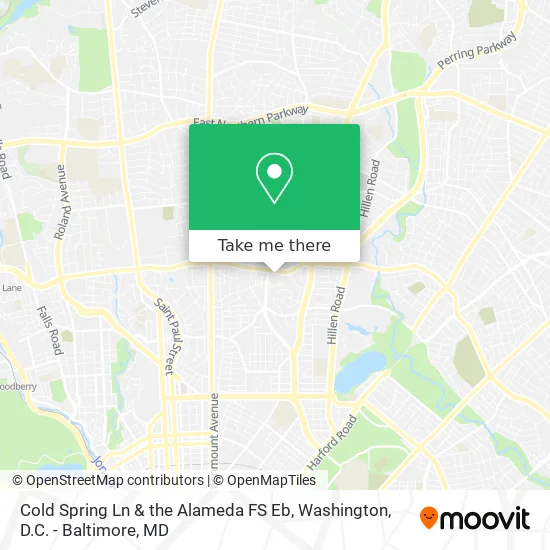 Cold Spring Ln & the Alameda FS Eb map