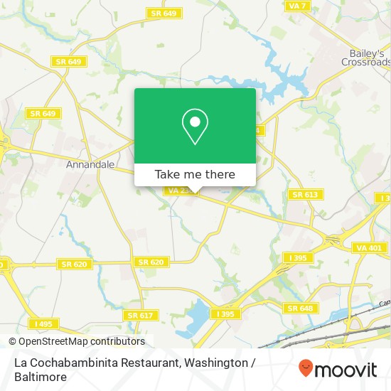 Mapa de La Cochabambinita Restaurant, 6653 Little River Tpke