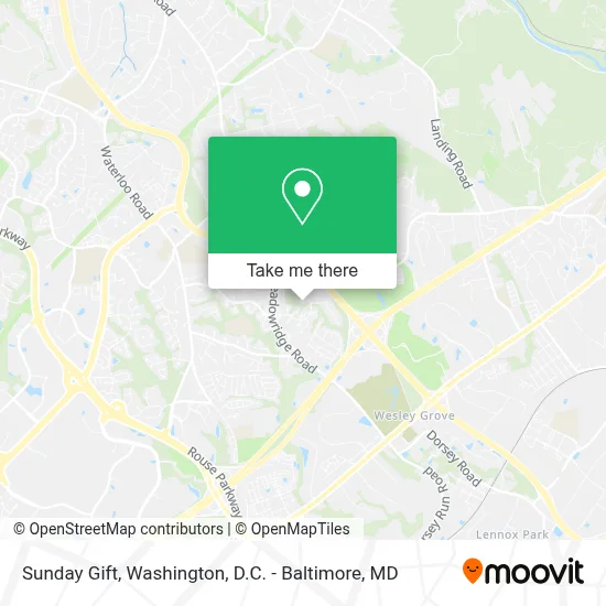 Sunday Gift map